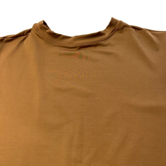 SKIMS Swim Long Sleeve Shirt Almond Womens 2X Rash Guard - Picture 4 of 11